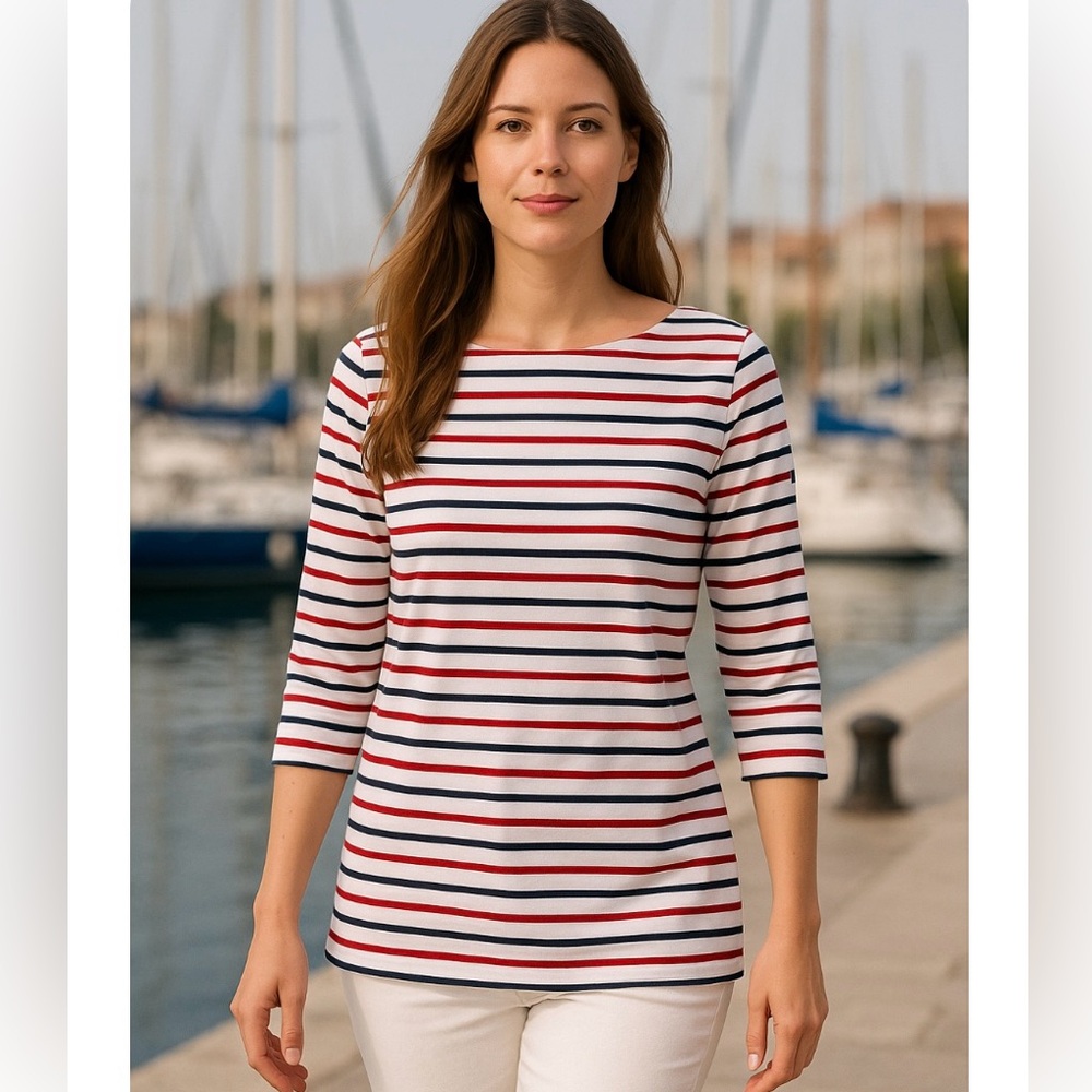 Saint James UV Phare Tunic Nautical Striped UV Protection